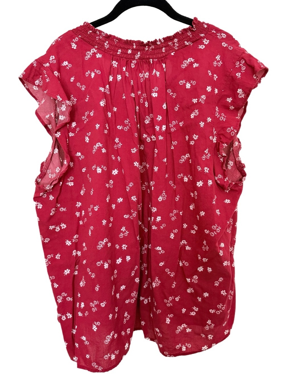 Old Navy Ruffled Short Sleeve V-Neck Blouse, Size XXL (20) - Picture 3 of 3